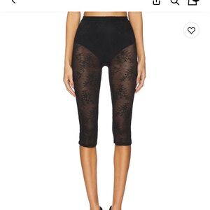 AFRM Black Lace Sheer Leggings - Size small NWT